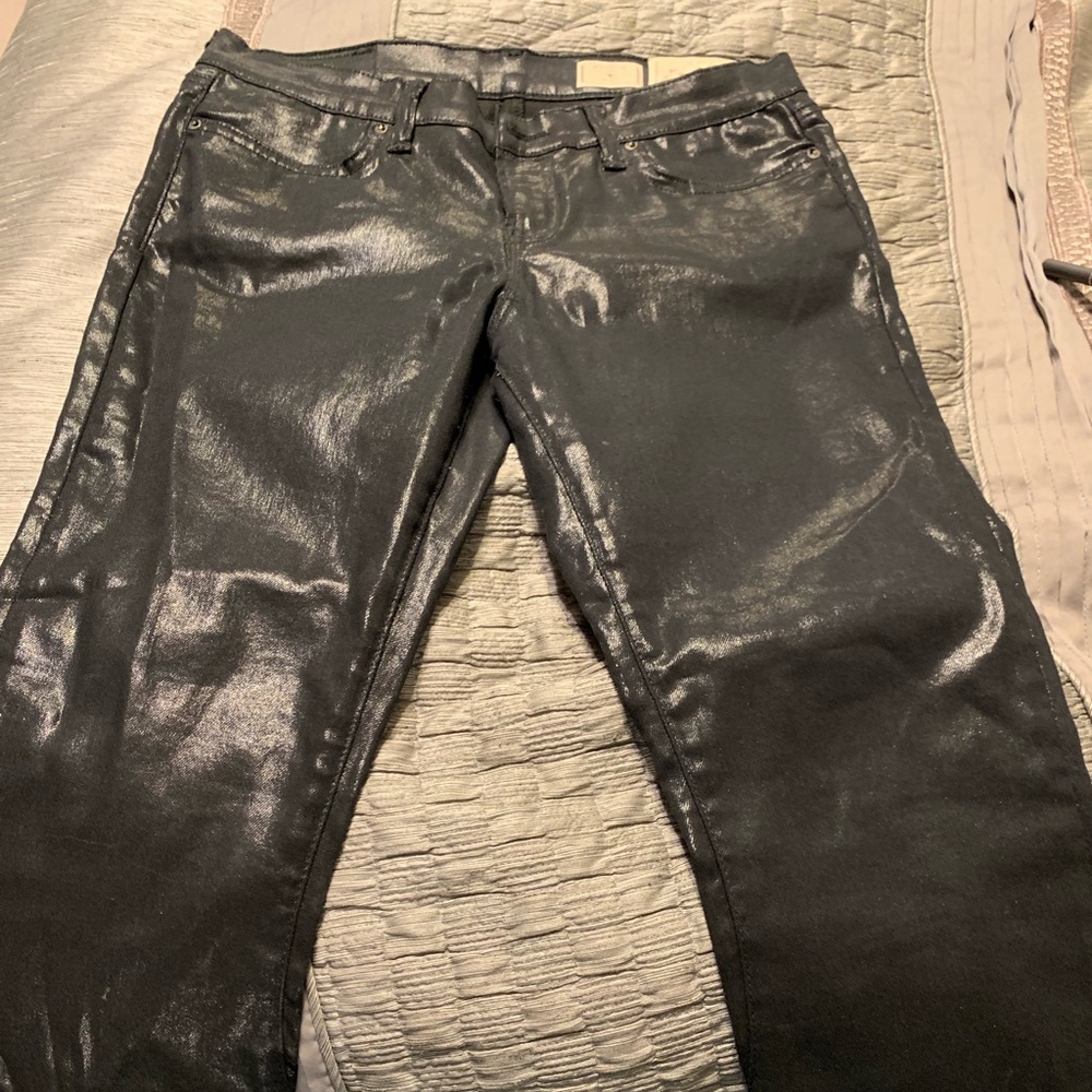 Allsaints Brodie Waxed Coated Jeans